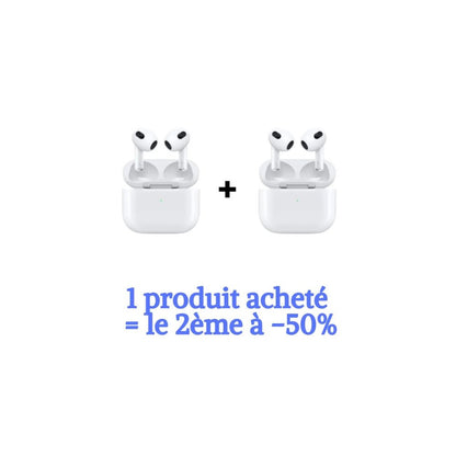 Écouteurs Bluetooth AirPods 3ème génération avec boîtier de charge